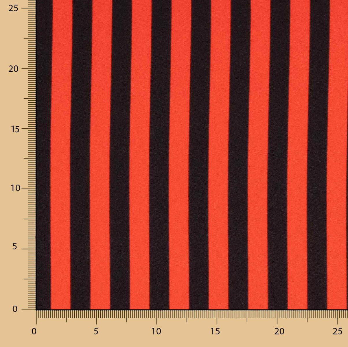 Flaches Polyester Zweifarbig Rot-Schwarz - Ribes y Casals