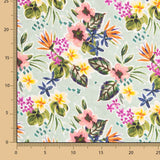 Flach Polyester Fein Blumen Wasser Grün - Ribes y Casals