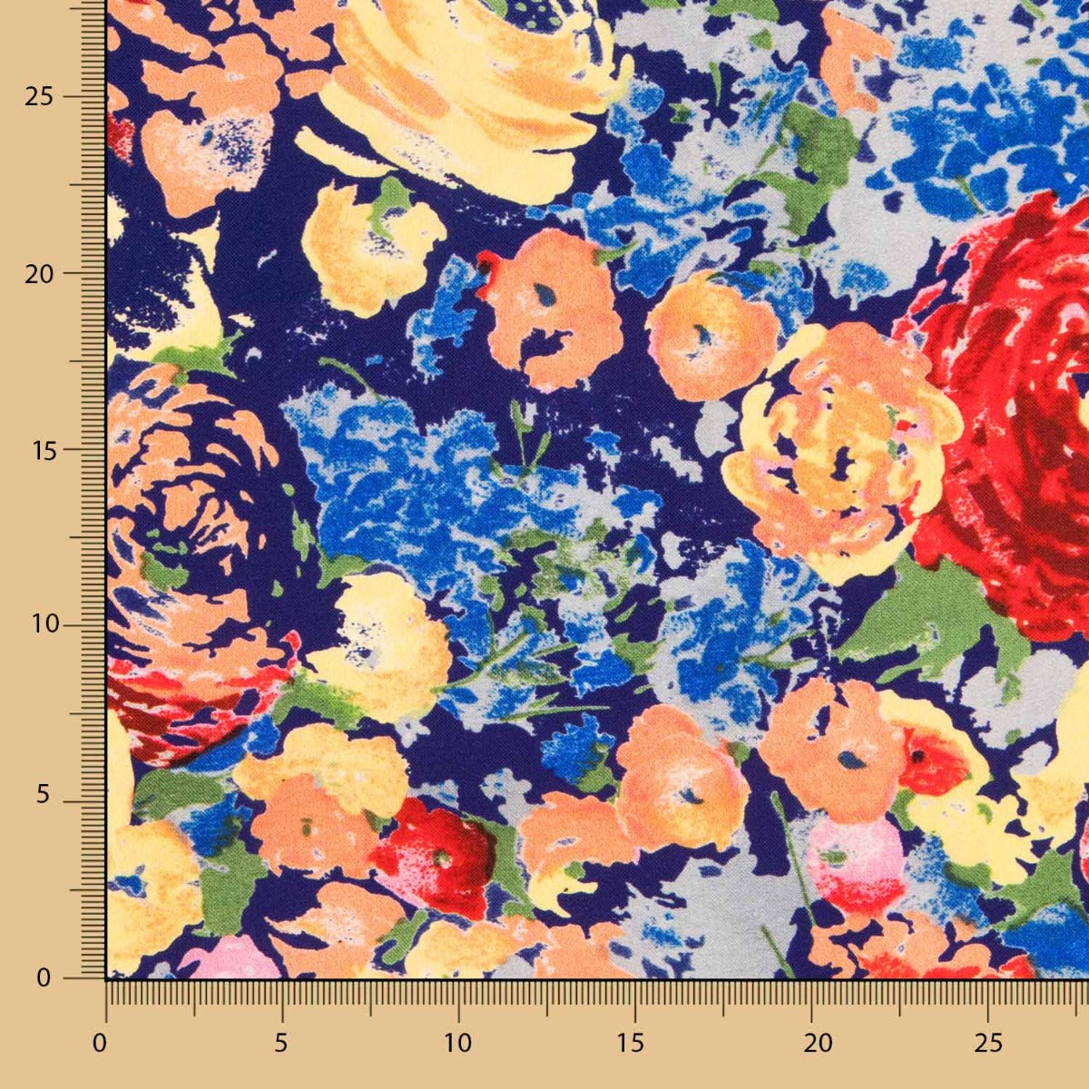 Flach Polyester Polyester Floral Vivid - Ribes y Casals