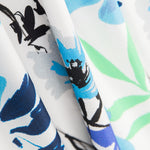 Flache Polyester Blaue Blumen - Ribes y Casals