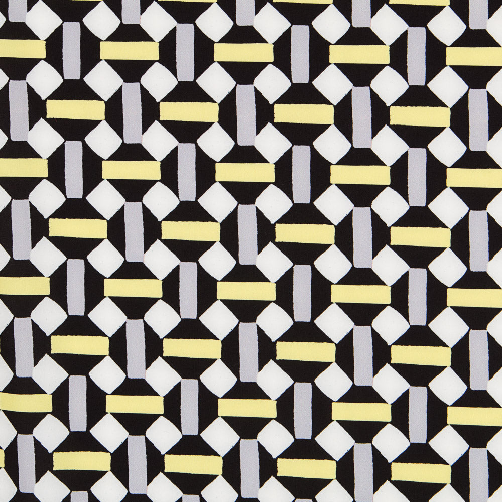 Flaches Polyester Geometrisch Gelb - Ribes y Casals