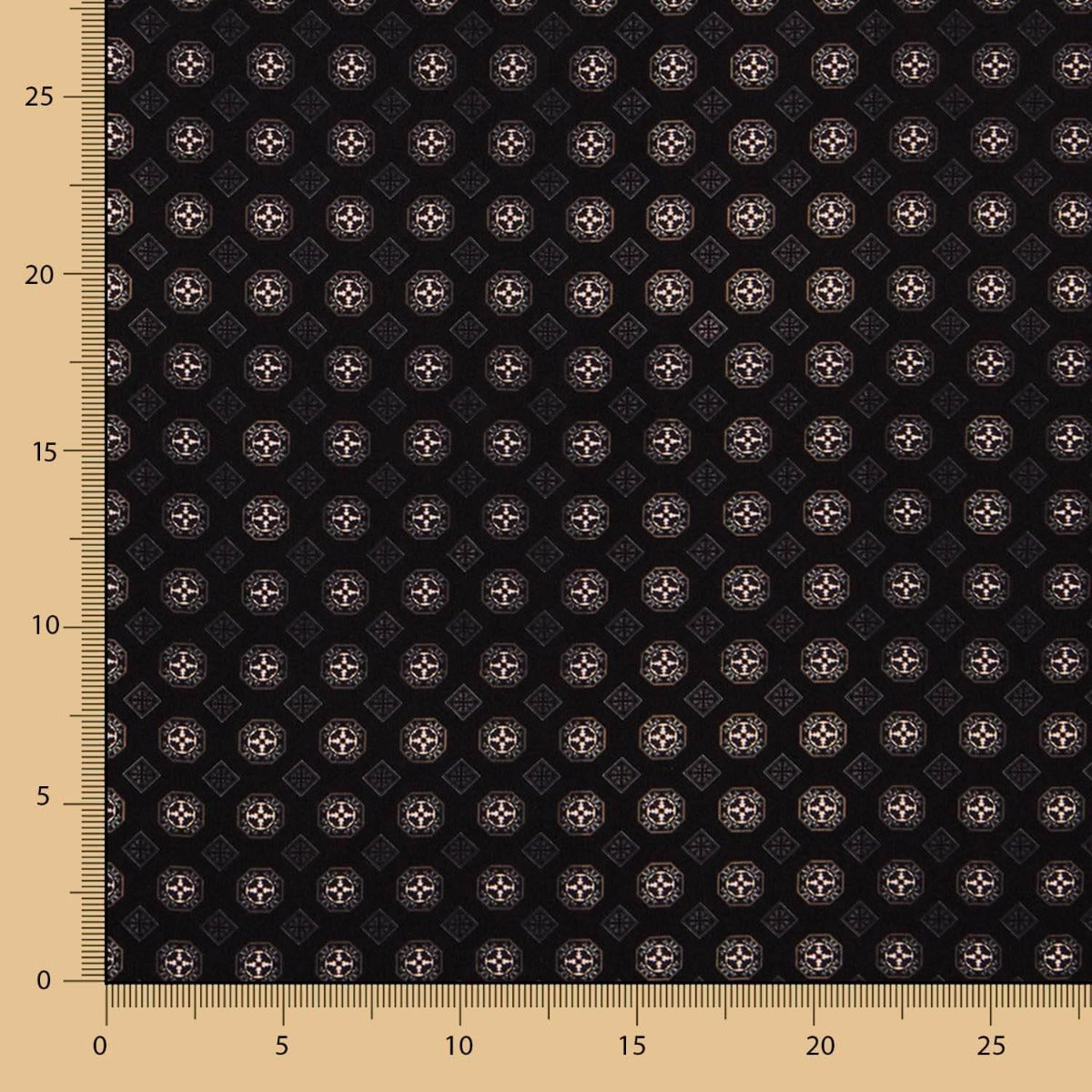 Flaches Polyester Geometrisch Schwarz - Ribes y Casals