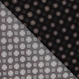Flaches Polyester Geometrisch Schwarz - Ribes y Casals