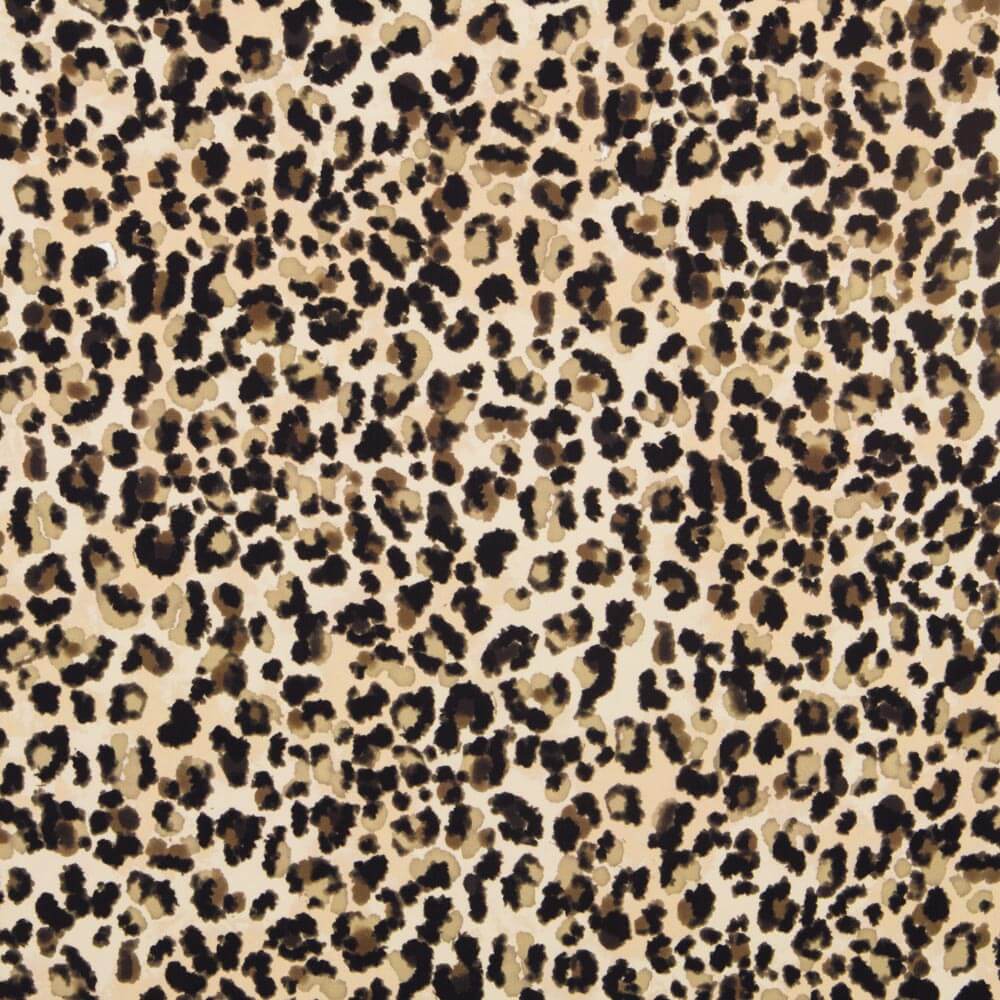 Flaches Polyester Leopard Kamel - Ribes y Casals