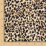 Flaches Polyester Leopard Kamel - Ribes y Casals