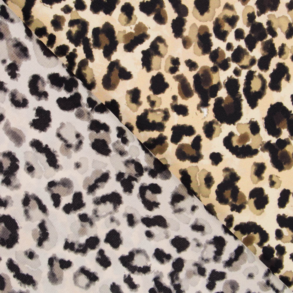 Flaches Polyester Leopard Kamel - Ribes y Casals