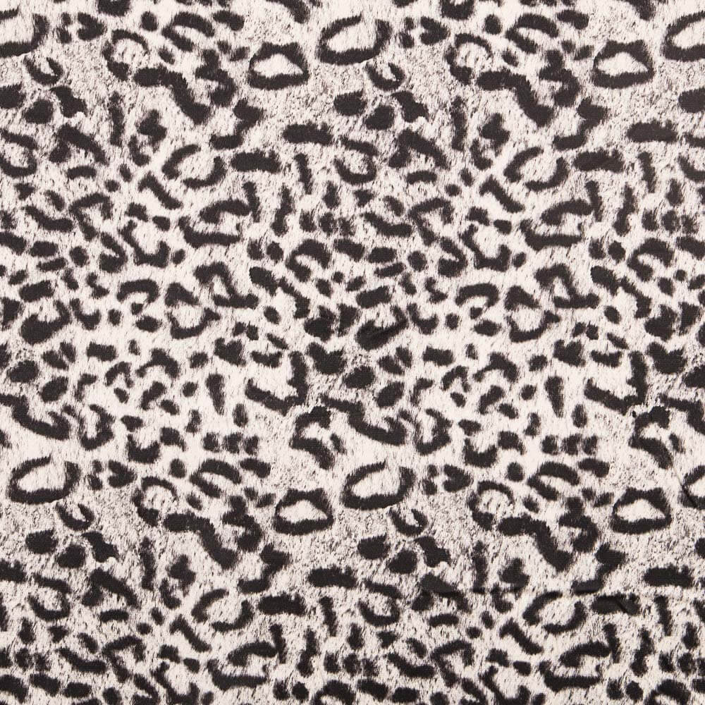 Satin Polyester Leopard Grau - Ribes y Casals