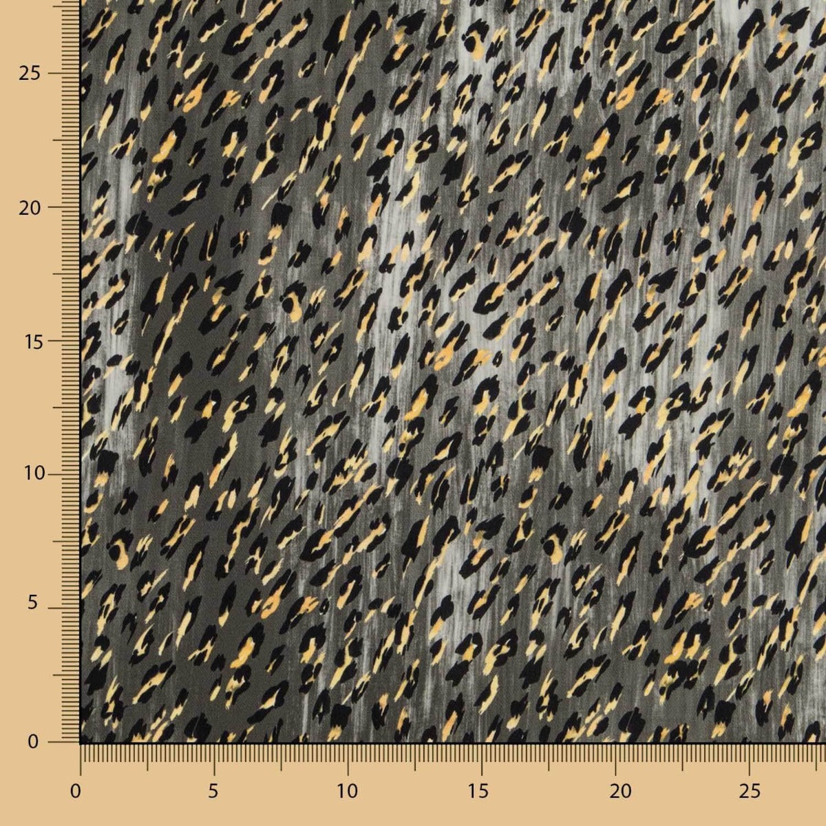 Flaches Polyester Leopard Grau - Ribes y Casals