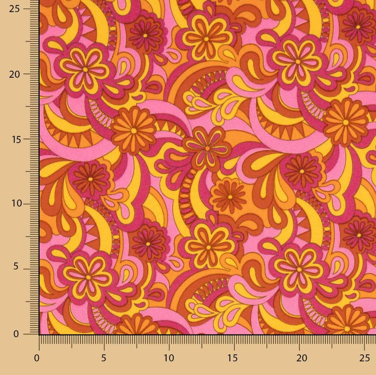 Flaches Polyester Flower Power - Ribes y Casals