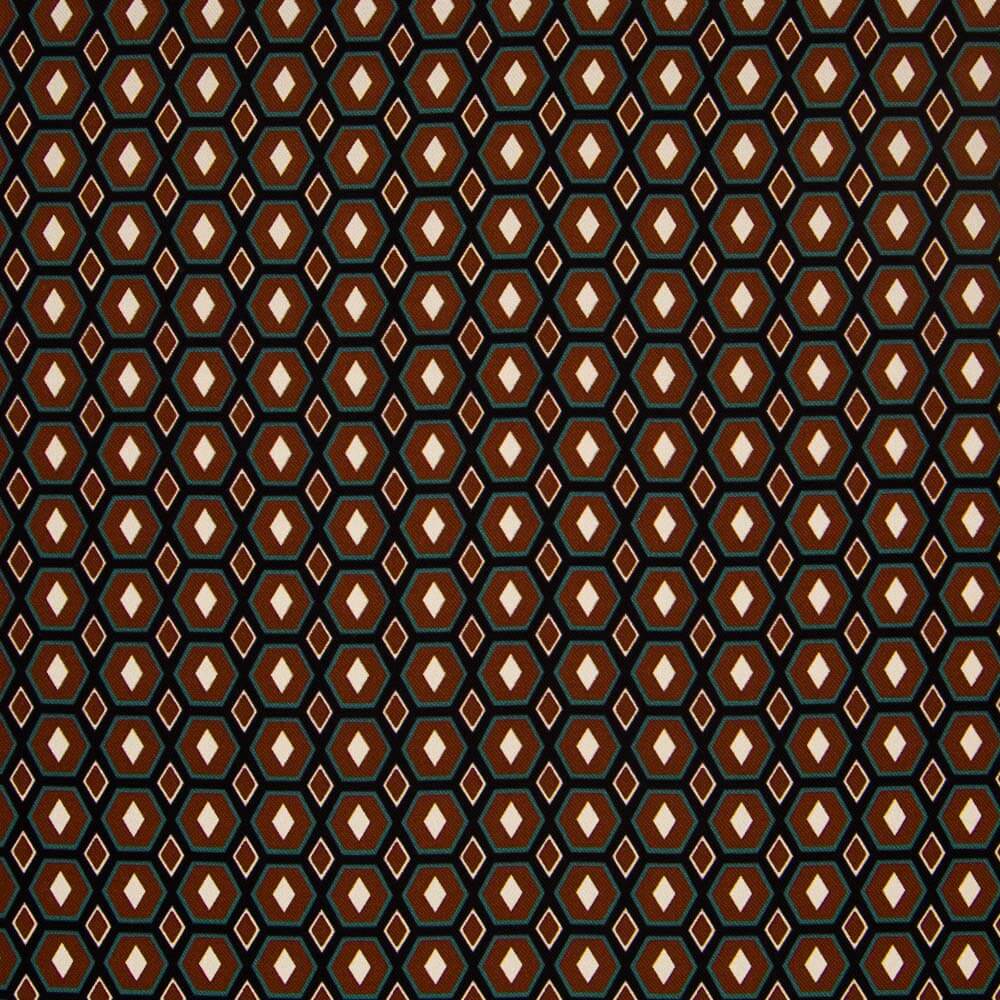 Flaches Spandex Braun Mosaik - Ribes y Casals