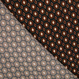 Flaches Spandex Braun Mosaik - Ribes y Casals
