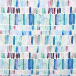 Flach Spandex Viskose Geometrisch Geometrics Blau - Ribes y Casals