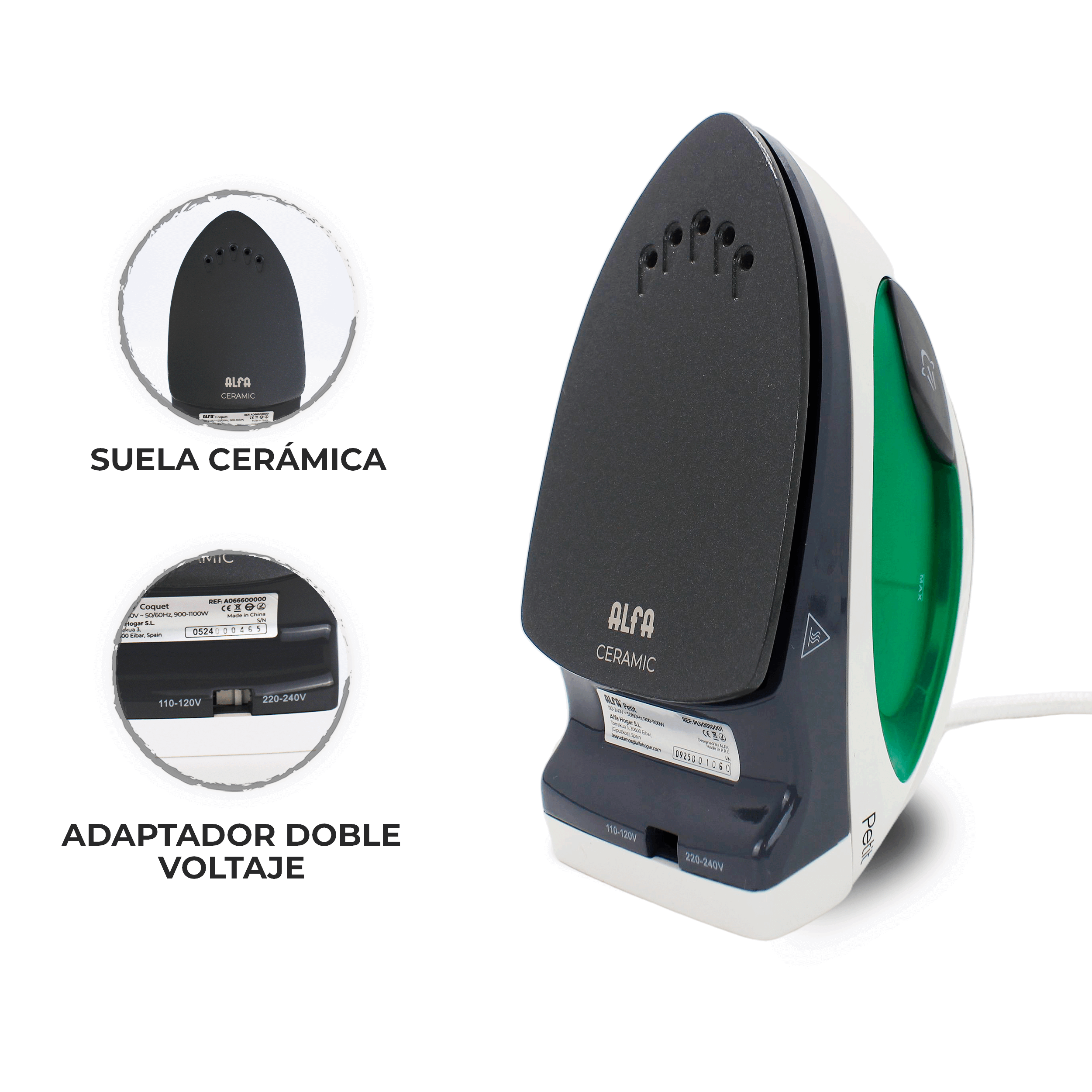 Alfa Petit Travel Iron - Ideal für Patchwork - Ribes y Casals