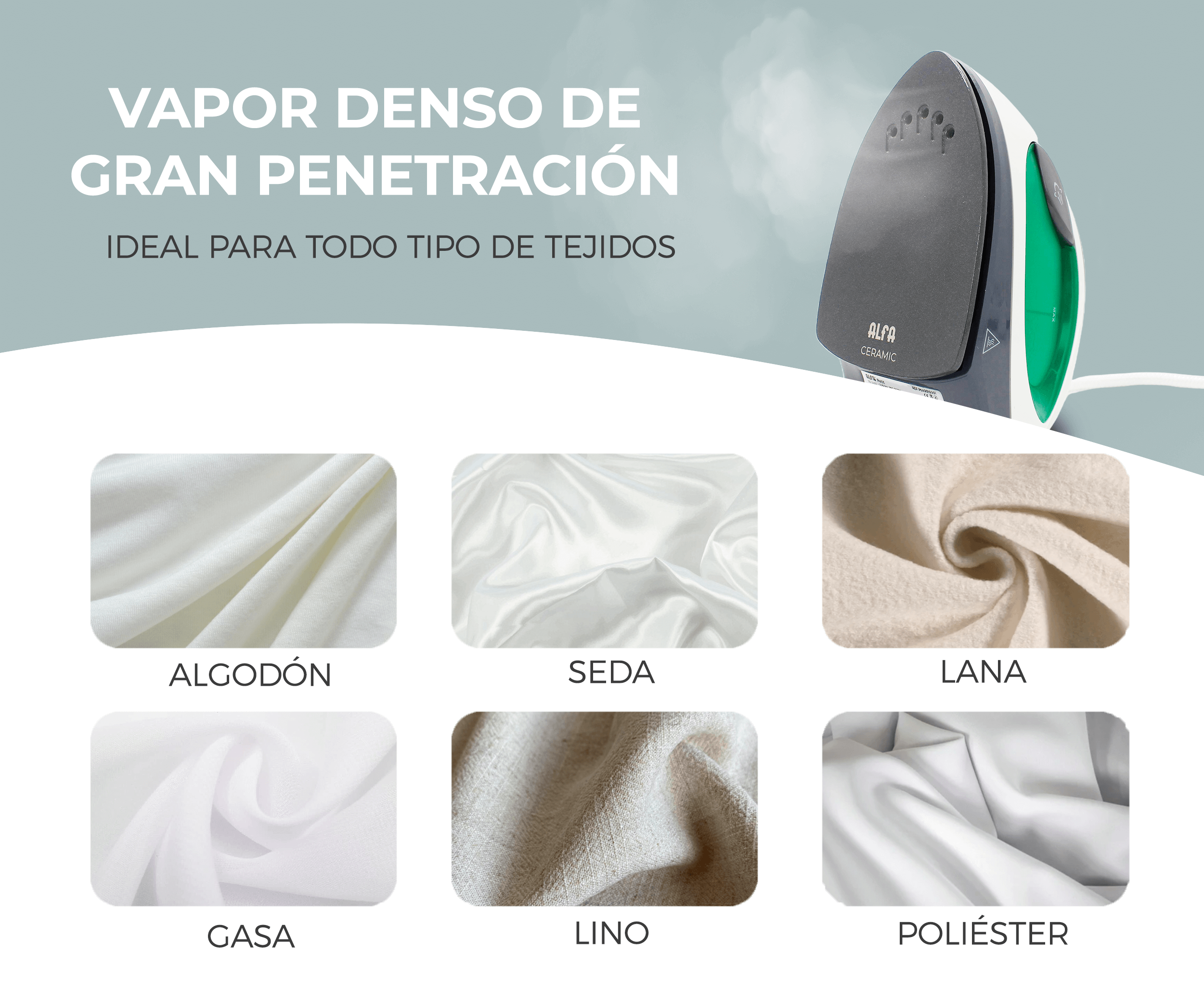 Alfa Petit Travel Iron - Ideal für Patchwork - Ribes y Casals