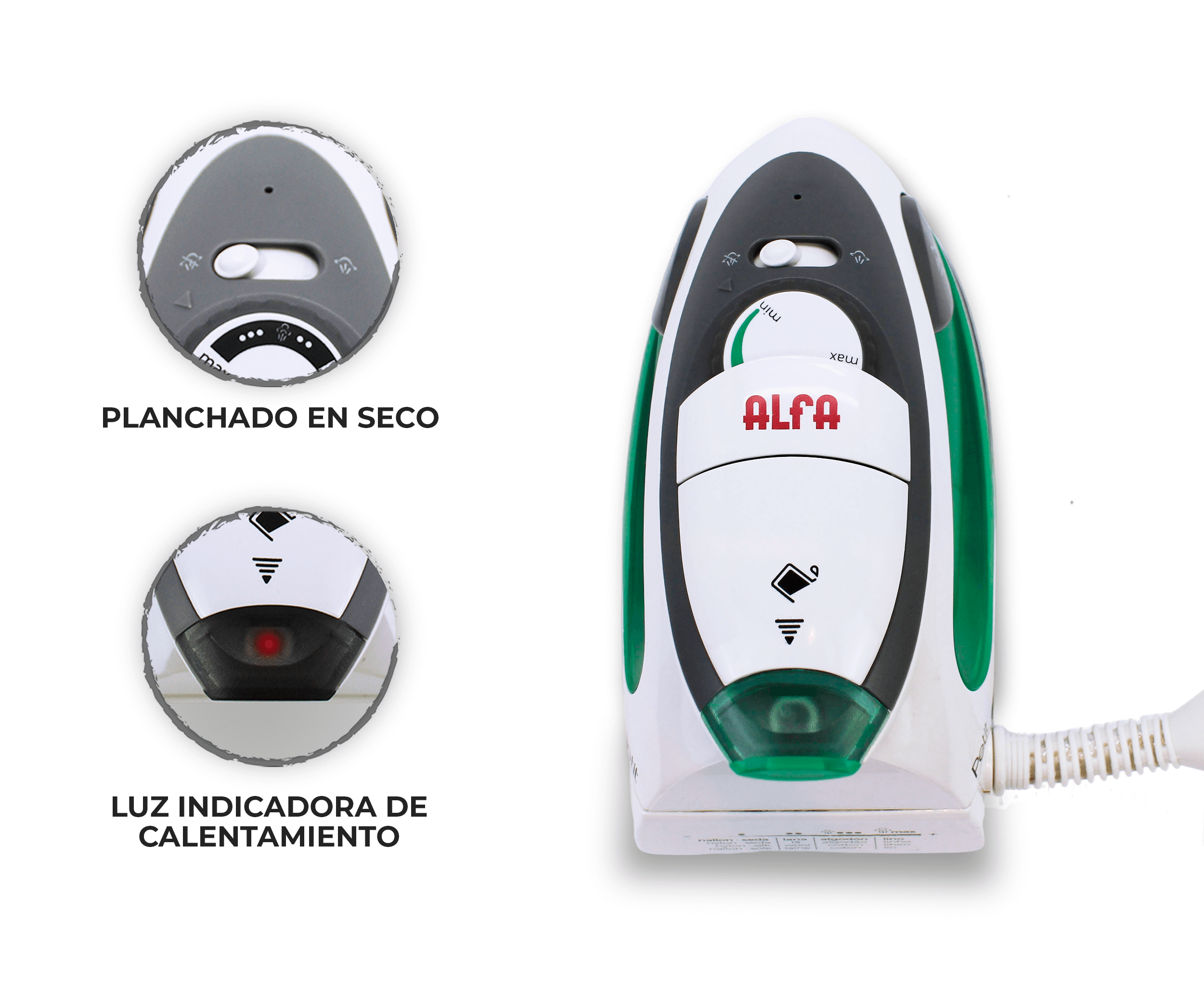 Alfa Petit Travel Iron - Ideal für Patchwork - Ribes y Casals