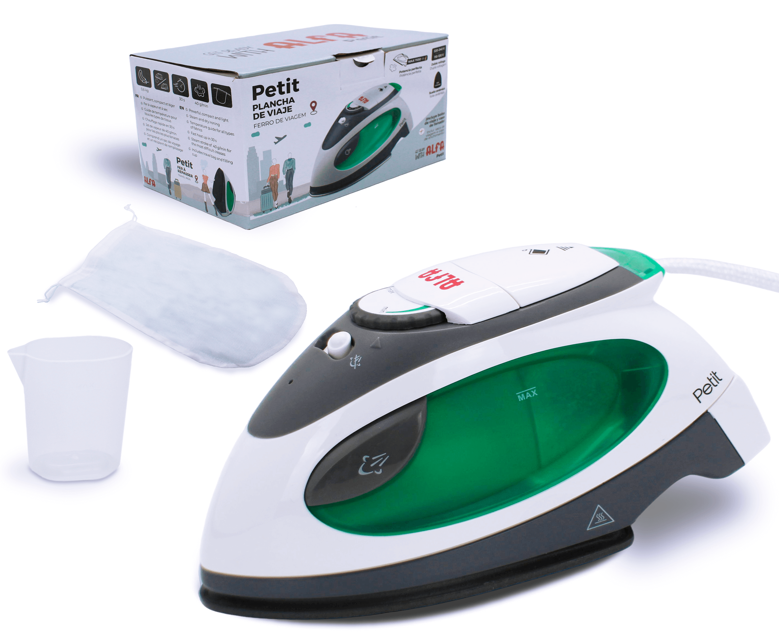 Alfa Petit Travel Iron - Ideal für Patchwork - Ribes y Casals