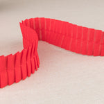 Plissiertes Polyester Rot 30mm - Ribes y Casals