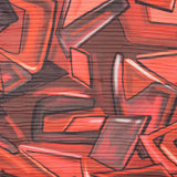 Gefaltete Geo bedruckte Gaze Rot - Ribes y Casals