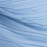 Plissierte Polyester-Gaze Hellblau - Ribes y Casals