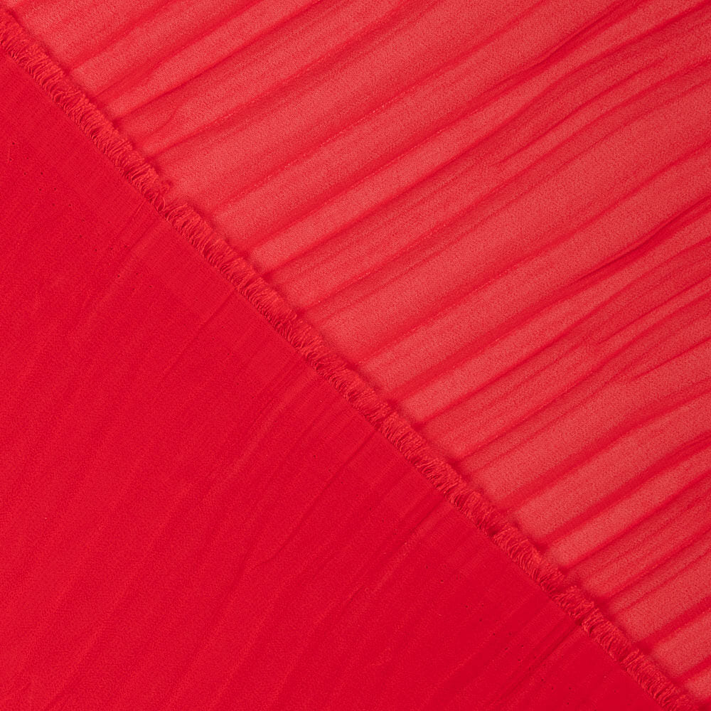 Plissierte Polyester-Gaze Rot - Ribes y Casals