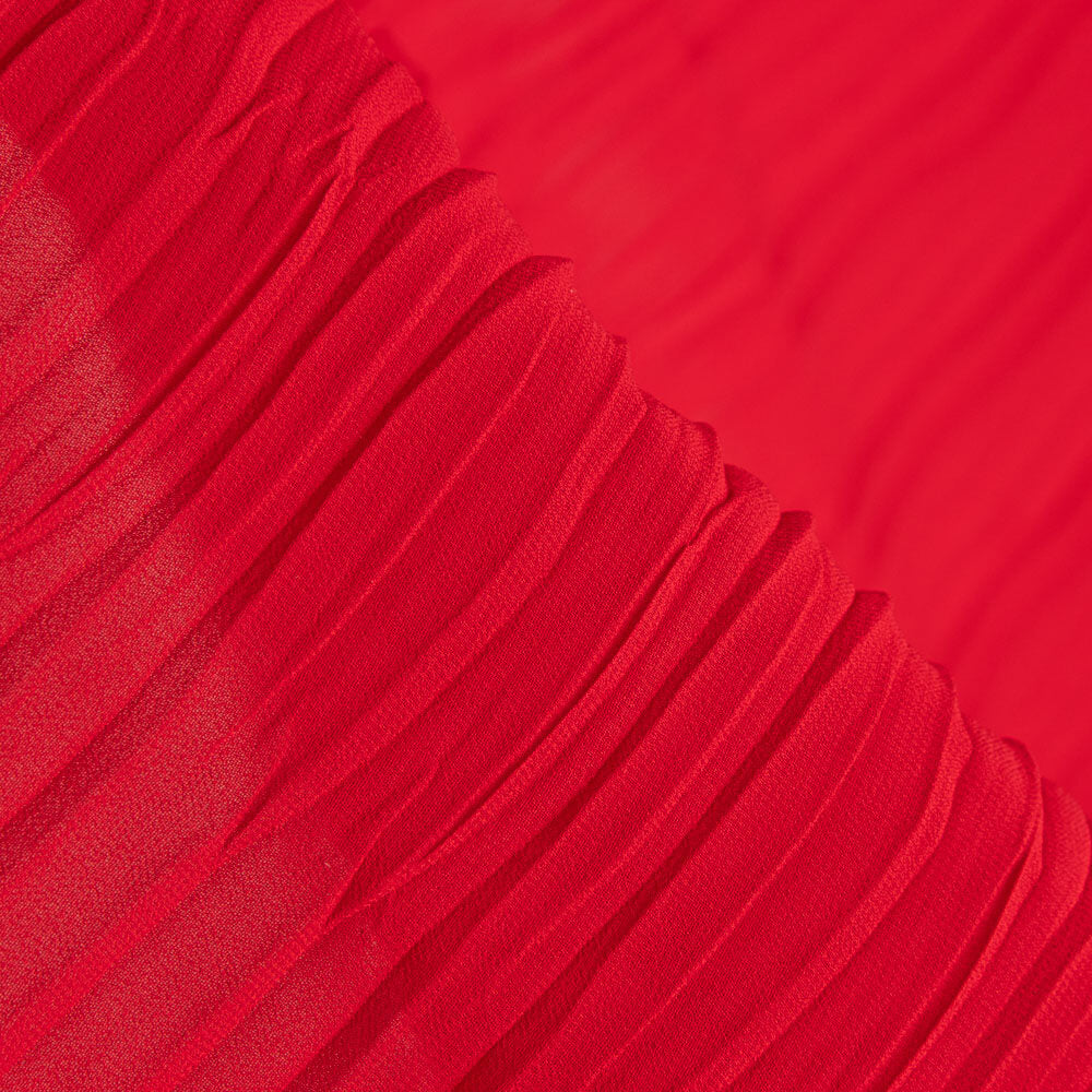Plissierte Polyester-Gaze Rot - Ribes y Casals