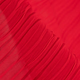 Plissierte Polyester-Gaze Rot - Ribes y Casals