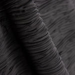 Plissierter Satin Polyester Schwarz - Ribes y Casals