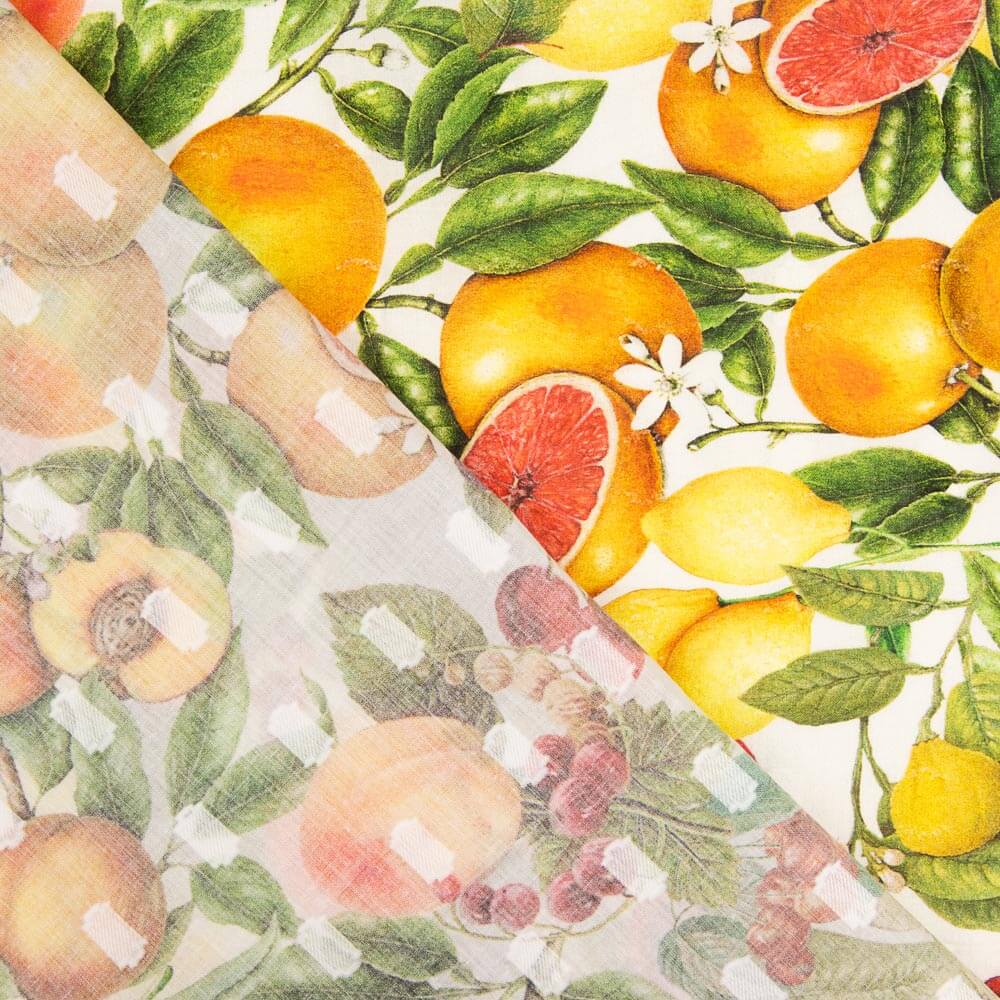 Tutti Frutti Baumwolle Plumeti - Ribes y Casals