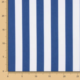 Flaches Polyester gestreift blau - Ribes y Casals