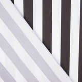 Flaches Polyester gestreift Schwarz - Ribes y Casals