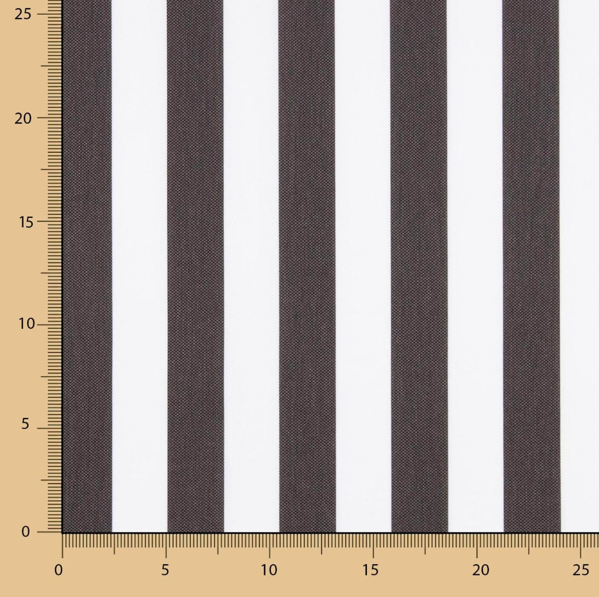 Flaches Polyester gestreift Schwarz - Ribes y Casals