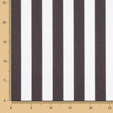Flaches Polyester gestreift Schwarz - Ribes y Casals
