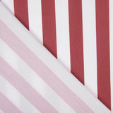 Flaches Polyester Gestreift Rot - Ribes y Casals