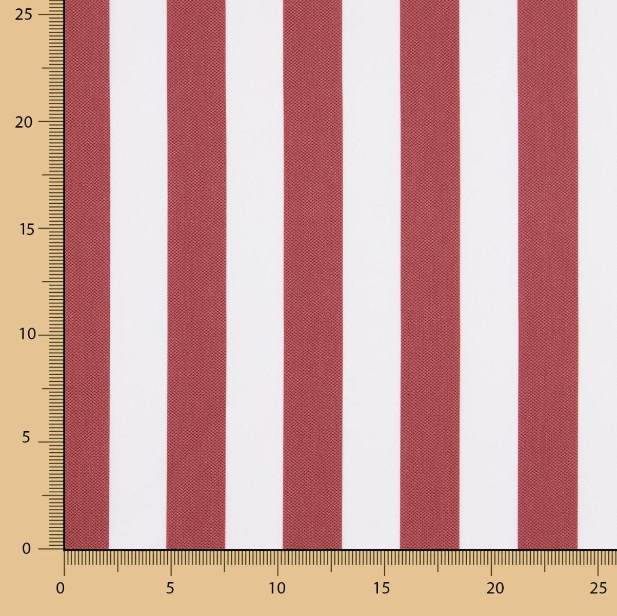 Flaches Polyester Gestreift Rot - Ribes y Casals