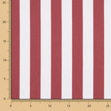 Flaches Polyester Gestreift Rot - Ribes y Casals