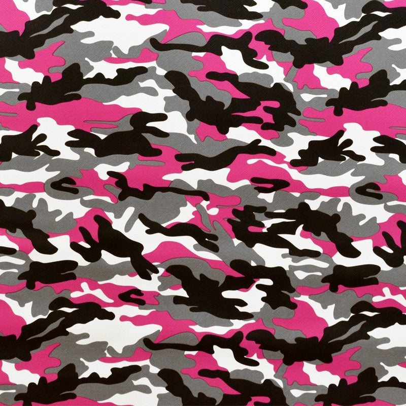 Fuchsia Camouflage Kunstleder - Ribes y Casals