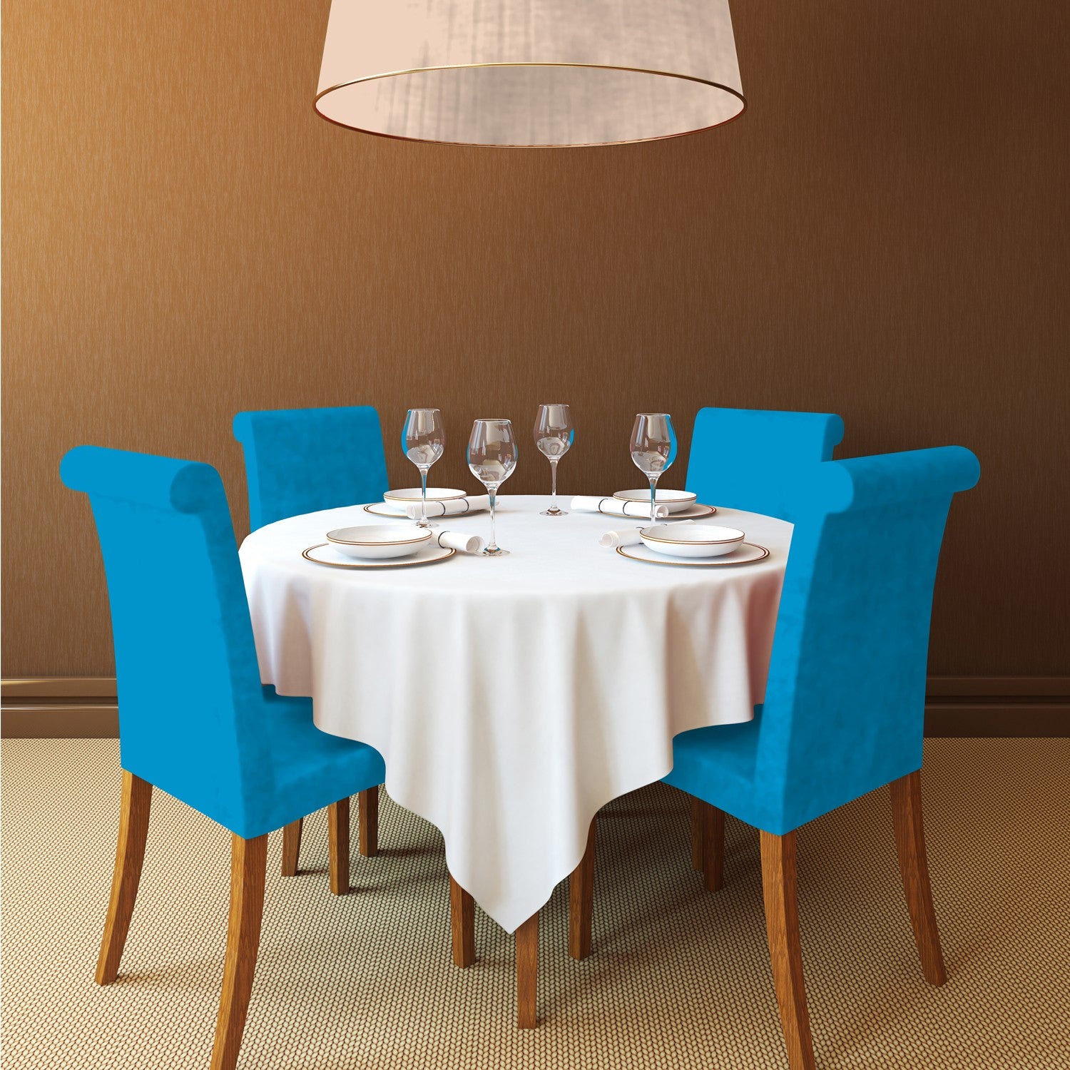 Blaue Polsterung Kunstleder - Ribes y Casals