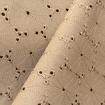 Beige Gänseblümchen Lackleder Stickerei - Ribes y Casals