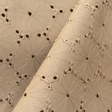 Beige Gänseblümchen Lackleder Stickerei - Ribes y Casals
