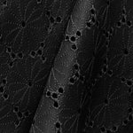 Lackleder Schwarz Gänseblümchen-Stickerei - Ribes y Casals