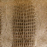Kunstleder Metall Reptil Gold - Ribes y Casals