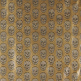 Kunstleder Metallische Totenköpfe Gold - Ribes y Casals