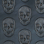 Metallic-Kunstleder-Totenköpfe Türkis - Ribes y Casals