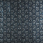 Metallic-Kunstleder-Totenköpfe Türkis - Ribes y Casals