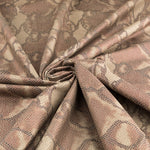 Laminierte gestrickte Schlange Khaki - Ribes y Casals