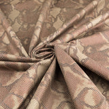 Laminierte gestrickte Schlange Khaki - Ribes y Casals