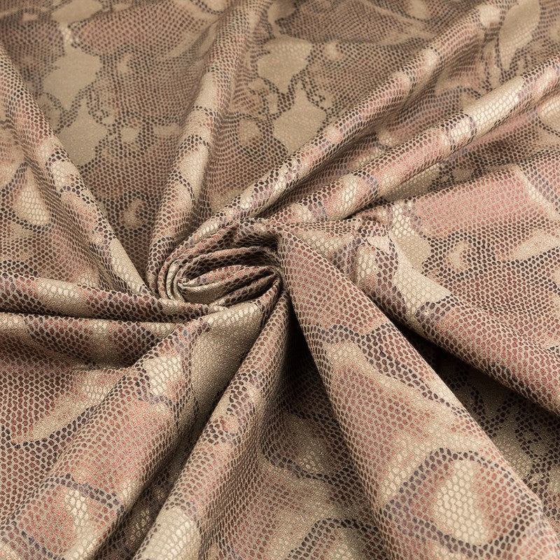 Laminierte gestrickte Schlange Khaki - Ribes y Casals