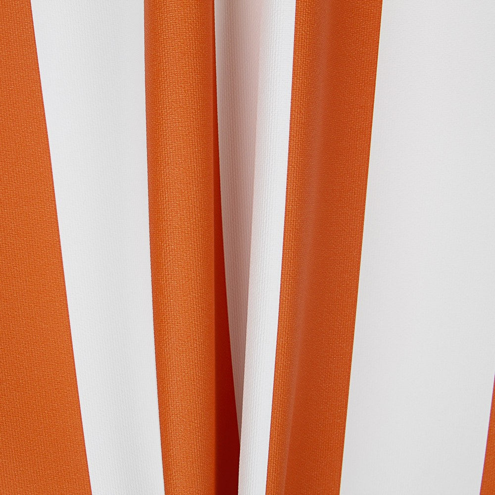 Kunstleder Nautische Streifen Orange - Ribes y Casals