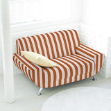 Kunstleder Nautische Streifen Orange - Ribes y Casals