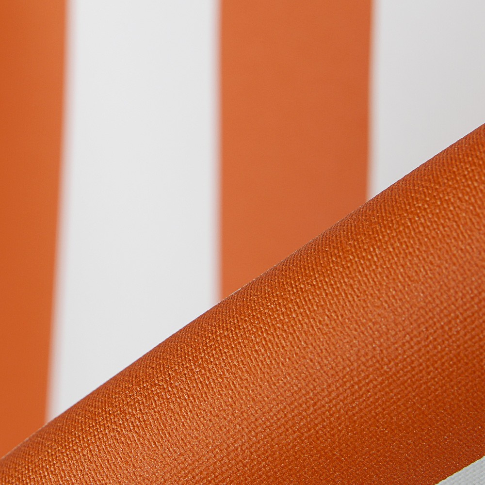 Kunstleder Nautische Streifen Orange - Ribes y Casals